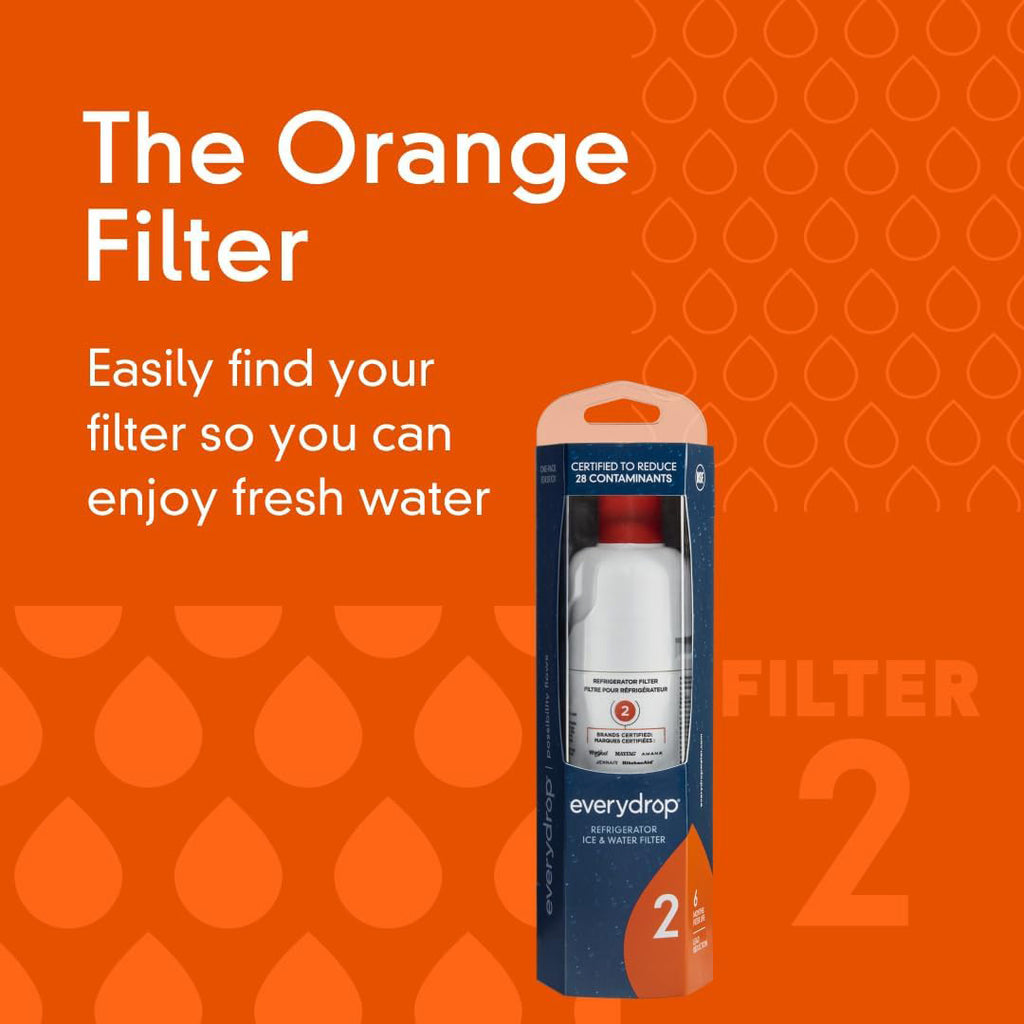 EDR2RXD1 Refrigerator water filter - Water Filter 2, W10413645, 46-9082