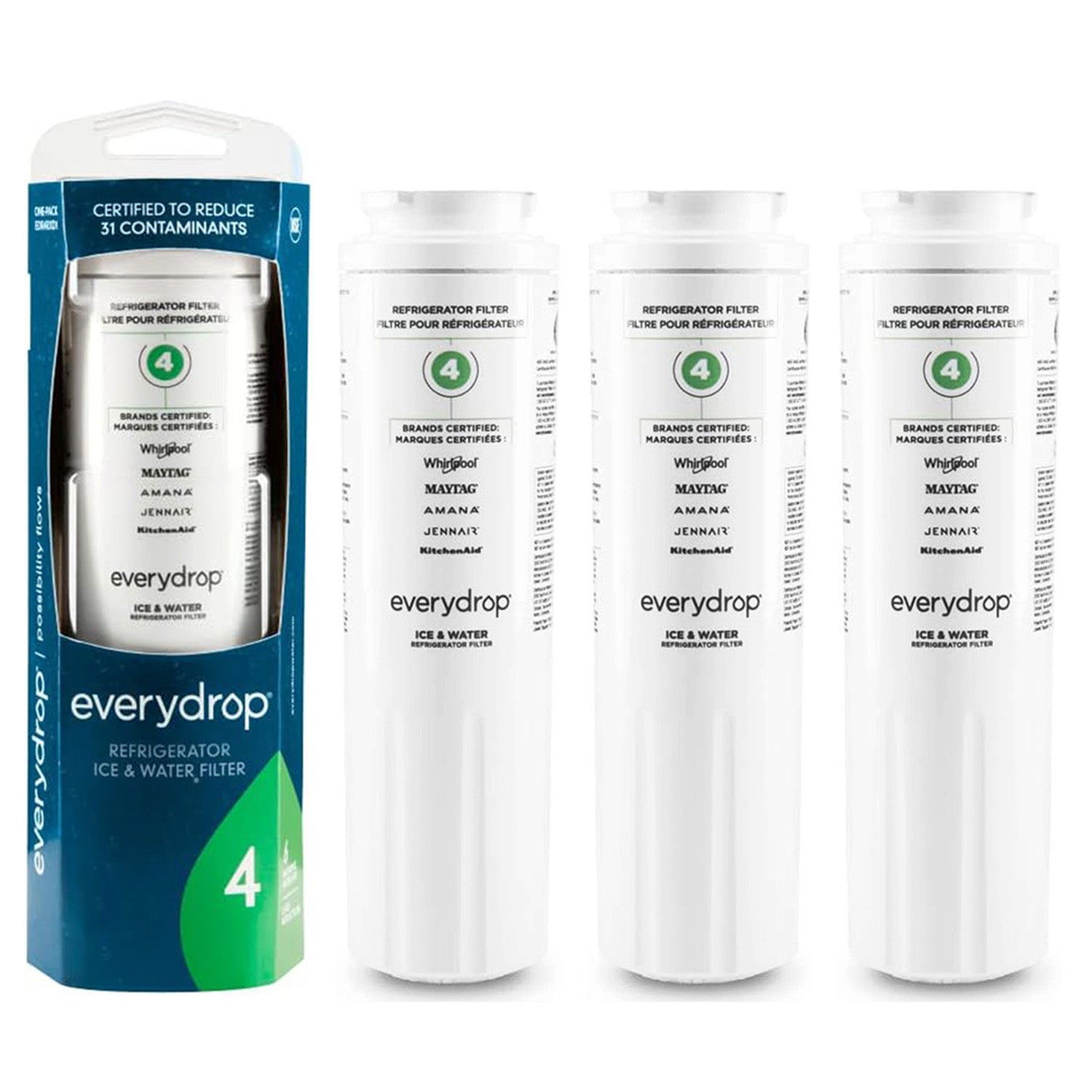 Everydrop water filter 4, EDR4RXD1 Refrigerator water filter - UKF8001, 46-9084