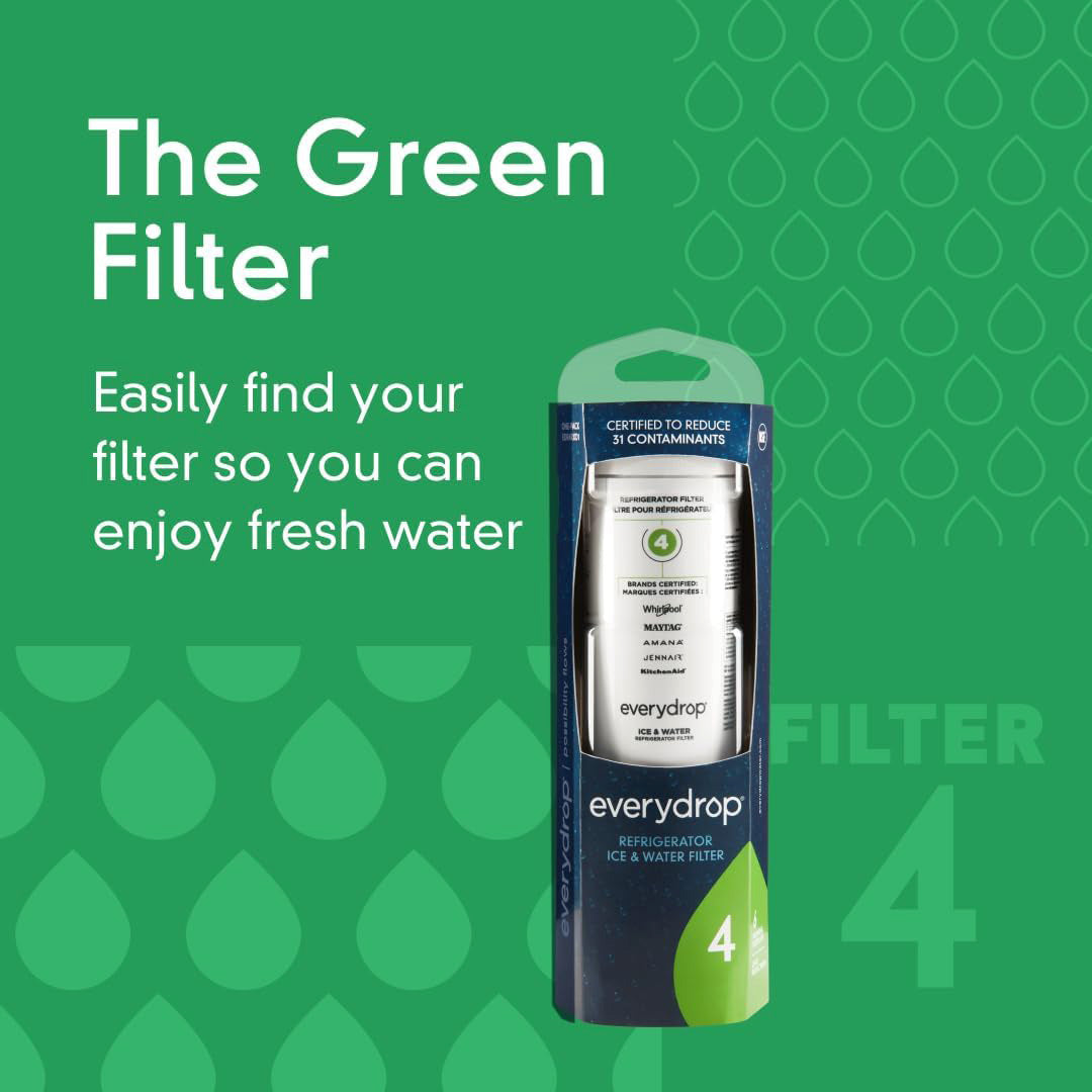 Everydrop water filter 4, EDR4RXD1 Refrigerator water filter - UKF8001, 46-9084