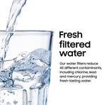 Samsung DA29-00020B Refrigerator Water Filter, Carbon Block, Contaminant Reduction, Fresh Water & Ice, Easy Install