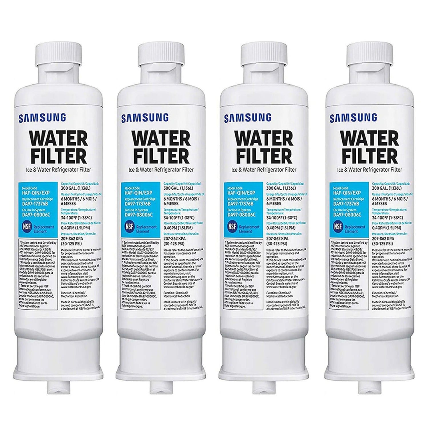 Samsung DA97-17376B Refrigerator Water Filter, Reduces Harmful Contaminants for Clean Drinking Water, Easy Install