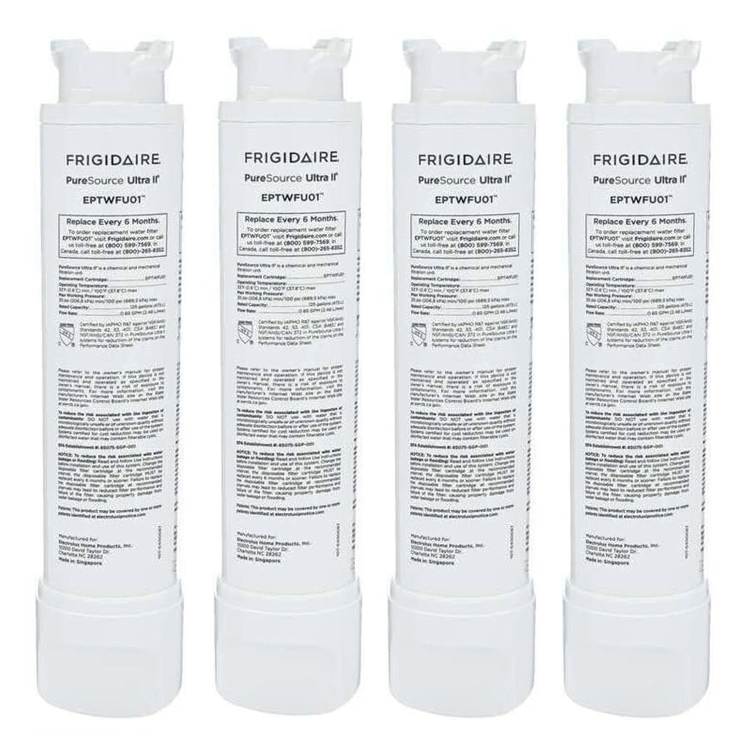 Frigidaire EPTWFU01 PureSource Ultra II Refrigerator Water Filter, White