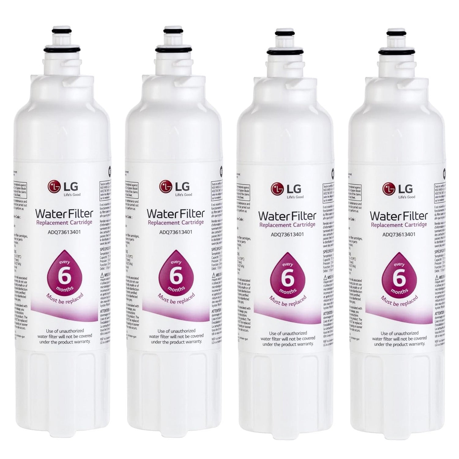 LG LT800P Replacement Refrigerator Water Filter, ADQ73613401, ADQ73613408, or ADQ75795104, White