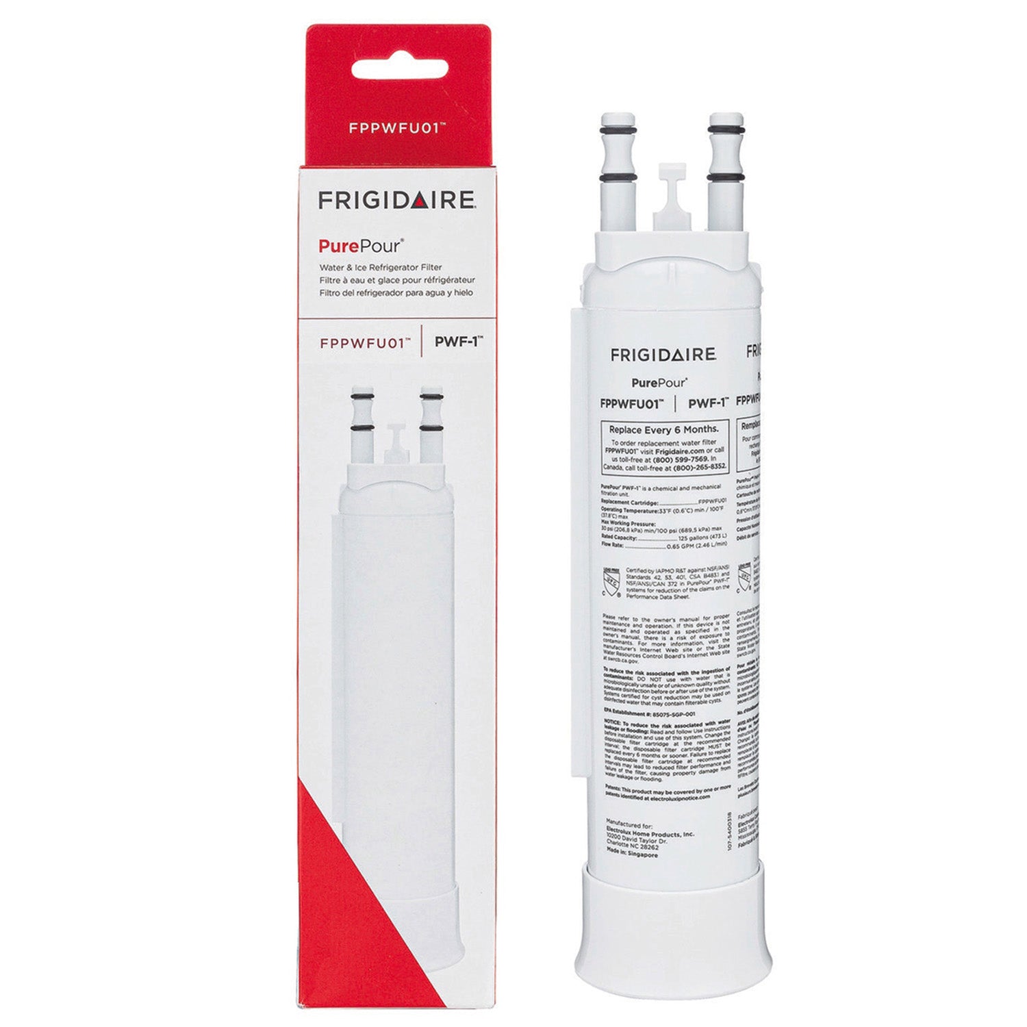 Frigidaire FPPWFU01 PurePour PWF-1 Refrigerator Water Filter