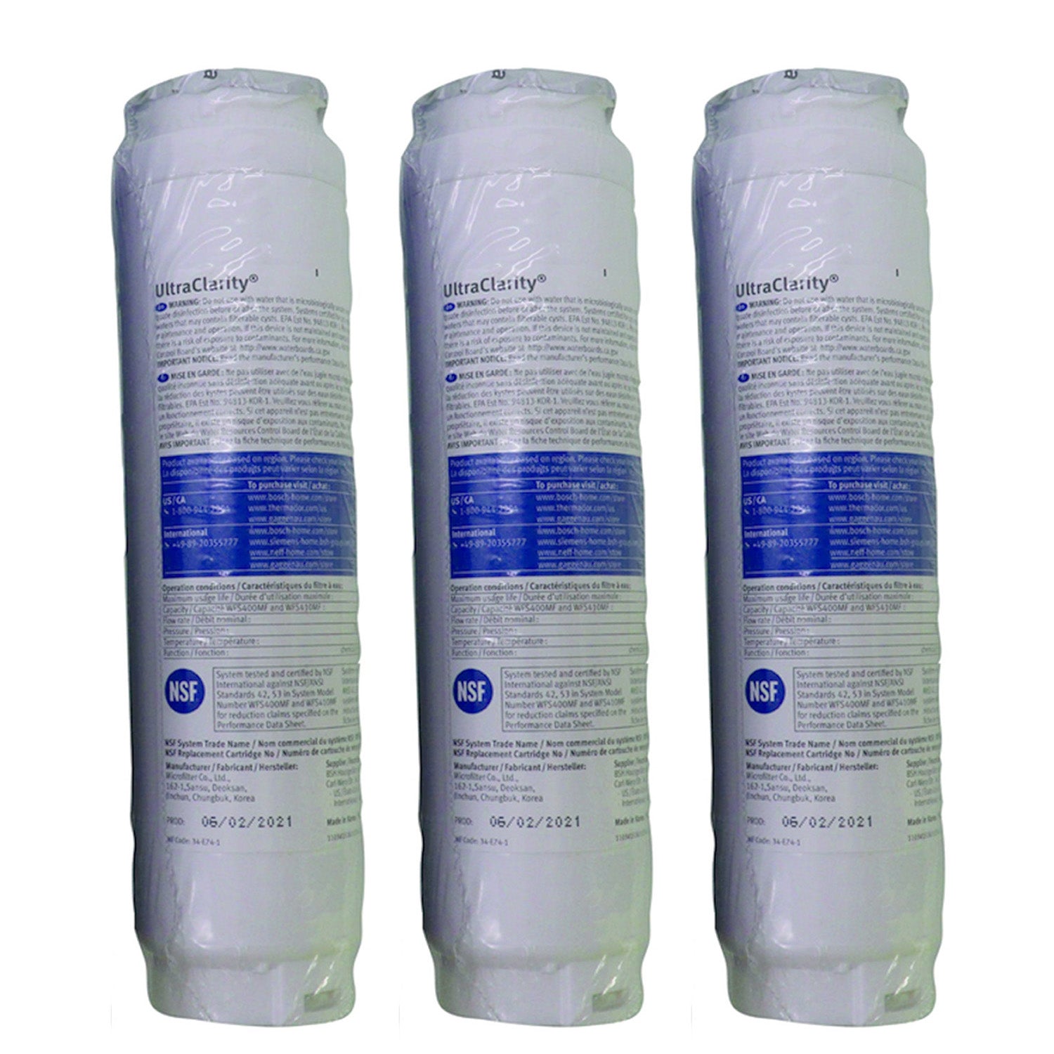 Bosch Ultra Clarity Water Filter | BORPLFTR10, BORPLFTR30, RA450010, REPLFLTR10, REPLFLTR30
